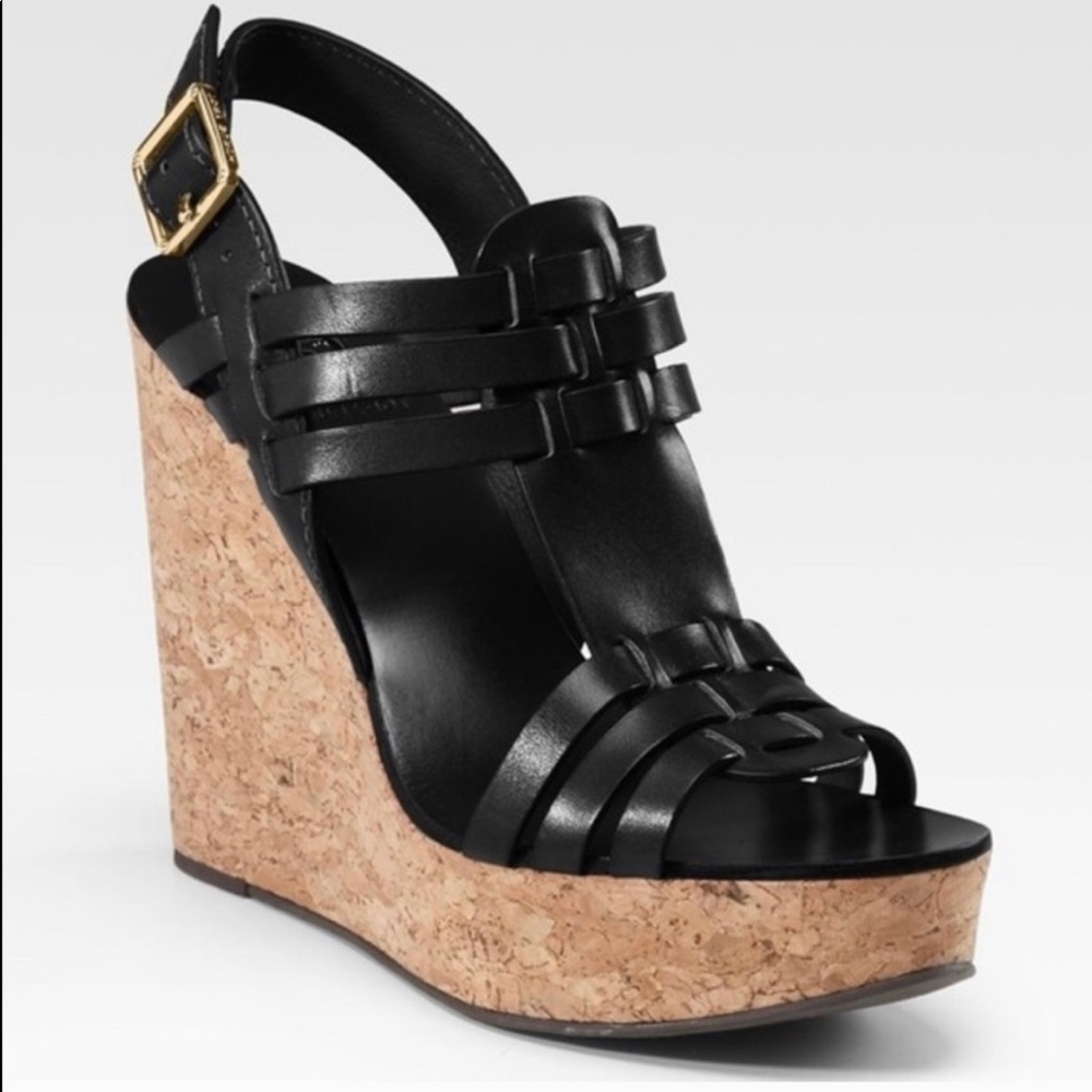 Tory Burch Leslie Cork Wedge Sandals